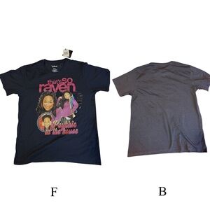 NWT Disney That's So Raven Graphic Navy Blue T-shirt Top
